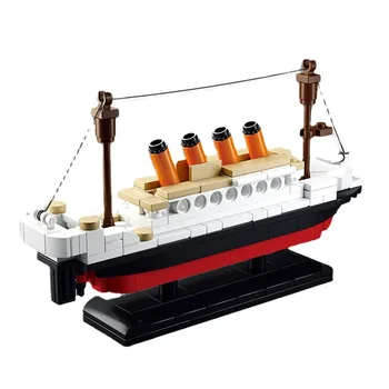 MOC Creative Film Titanik Križarjenje z Ladjo Ladja Steamship model opeke gradniki Diy Igrače za Otroke Darila