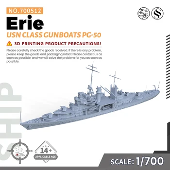 Pre-sale7！SSMODEL SS700512 1/700 Vojaške Model Komplet za južno evropo Erie Razred Gunboats PG-50