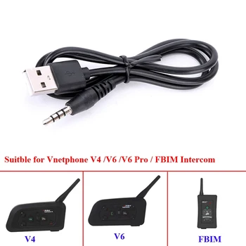 Čelada Interkom Dodatki USB Kabel za Polnjenje, Za EJEAS Vnetphone V4C V6C V6 V4 V6 Pro FBIM Motoristična Čelada Interkom Slušalke