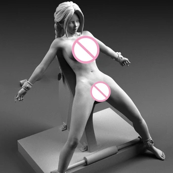 Zaprt Dekle Smolo Slika 1/24 Obsega 75 mm Navpična Višina Sestavite Model Komplet Nesestavljeni Dioramas Unpainted Kipci Igrača